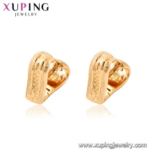 95356 venda Quente popular senhoras jóias novo design banhado a ouro simplesmente estilo em forma de coração brincos de argola